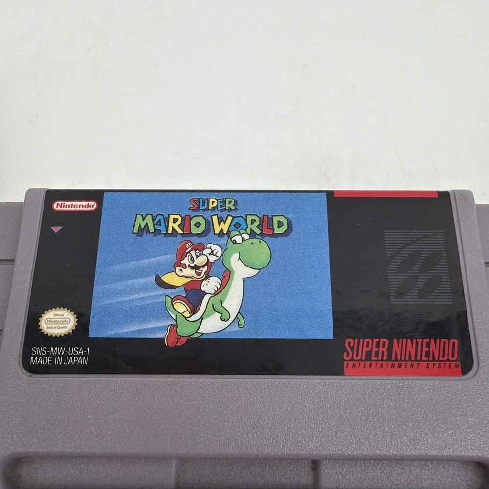 Super Mario World (Super Nintendo SNES, 1992) Cartridge Only Authentic Tested!